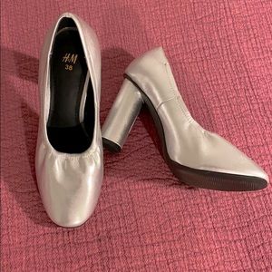 Silver High Heels